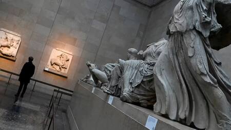 Mármoles del Partenón exhibidos en el Museo Británico. Foto: Reuters