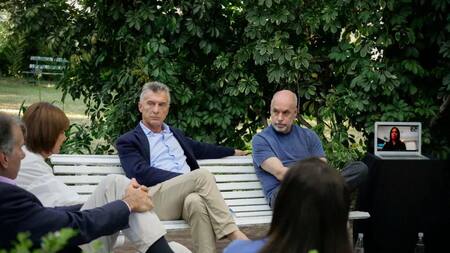 Patricia Bullrich, Mauricio Macri, Horacio Rodríguez Larreta y María Eugenia Vidal. Foto: prensa PRO.