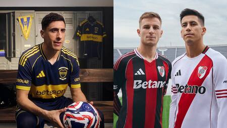 Boca Juniors y River Plate. Fotos: Instagram @bocajrs/@riverplate