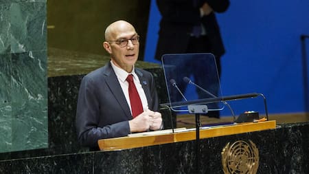 Volker Turk, Alto Comisionado de la ONU, en conferencia por los DDHH. Foto: EFE