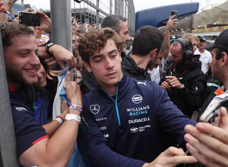 Franco Colapinto, Fórmula 1. Foto: Reuters.
