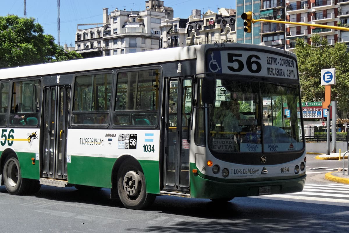 Línea de colectivos 56.