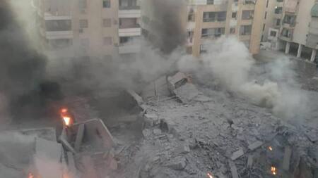 Consecuencias del bombardeo israelí contra Hezbollah en el Líbano. Foto: X.