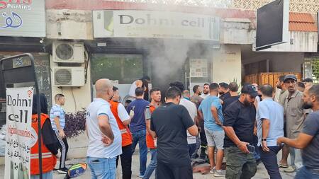 Estallido de dispositivos tecnológicos en el Líbano. Foto: Reuters.