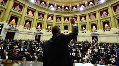 Asunción en el Congreso de la Nación. Foto: X.