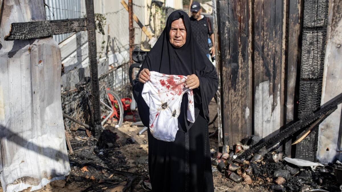 Destrozos en Rafah, Franja de Gaza; guerra Israel-Hamás. Foto: