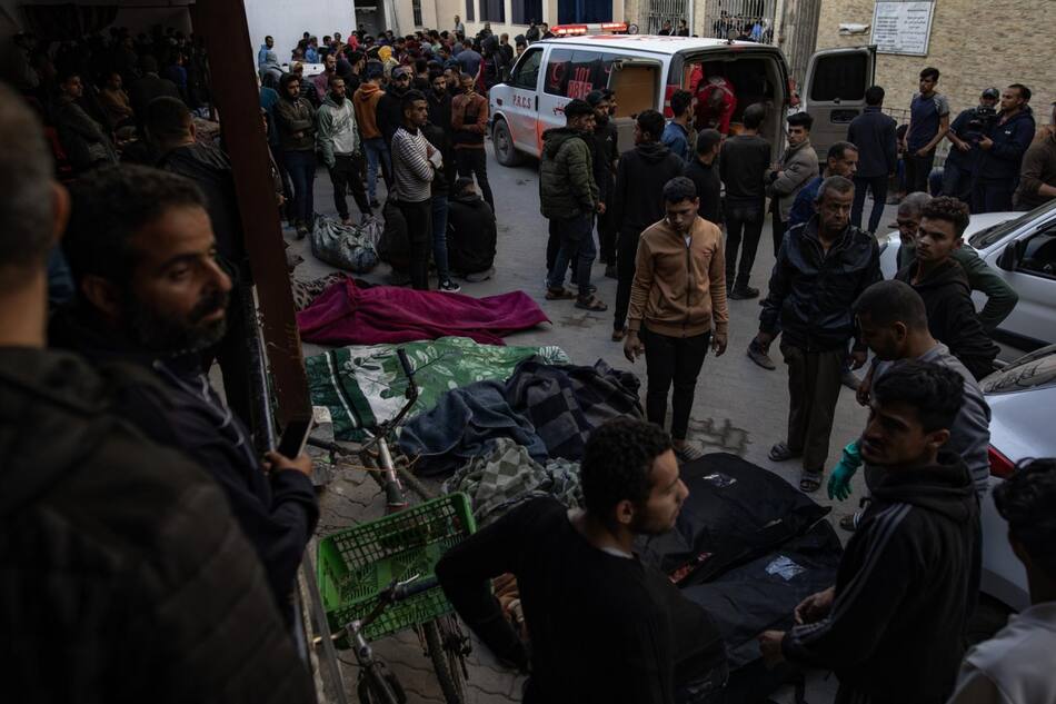 Nuevos ataques de Israel contra la Franja de Gaza. Foto: EFE.
