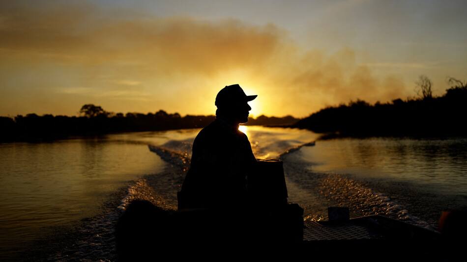 Incendio en el humedal Pantanal, en Brasil. Foto: Reuters.