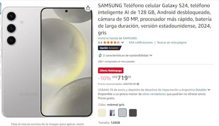 Samsung Galaxy S24. Foto captura