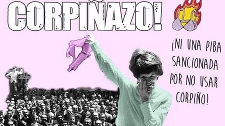 Corpiñazo - Marcha - Alumna sancionada