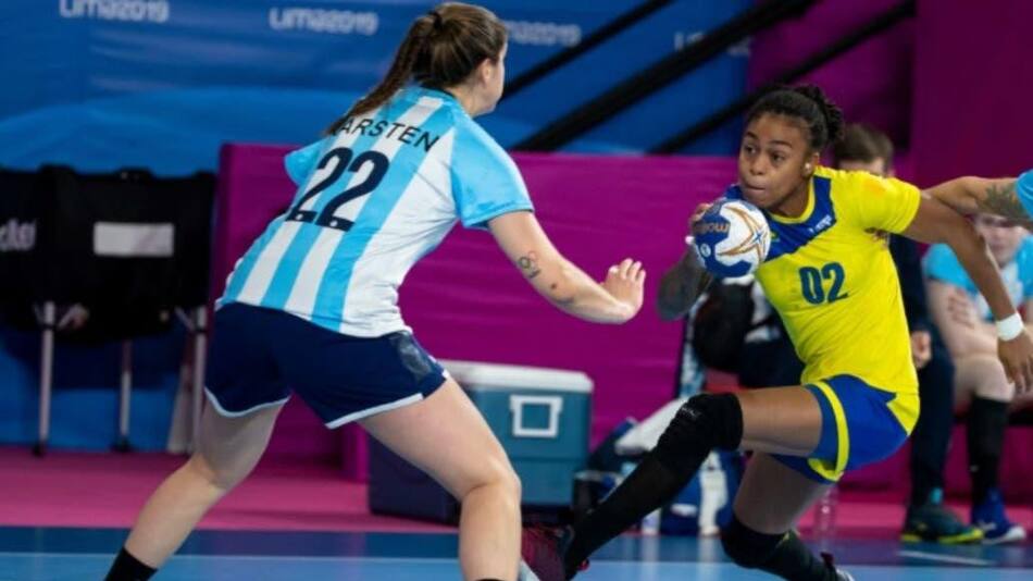 Juegos Panamericanos Lima 2019: Handball, Elke Karsten, Bruna De Paula Crédito: Prensa Lima 2019