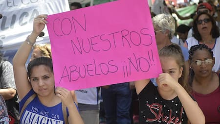 Marcha contra la reforma previsional