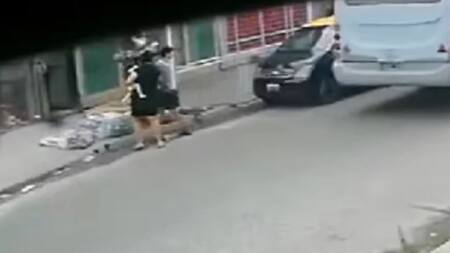 Violento episodio en González Catán. Foto: captura.