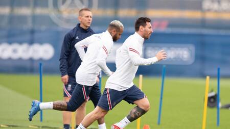 Entrenamiento de Messi en el PSG, REUTERS