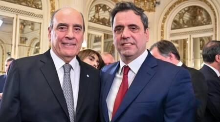 El jefe de Gabinete, Guillermo Francos, y su vice, Lisandro Catalán, son los encargados de negociar la reforma electoral. Foto: X @catalanlisandro