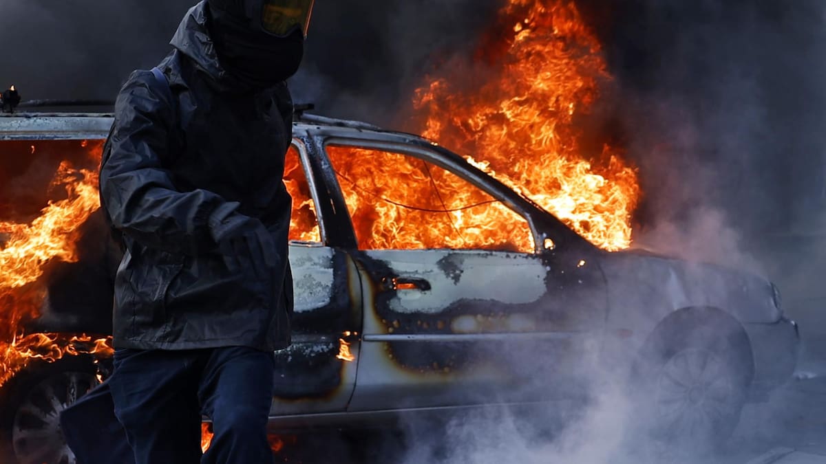Incidentes en las calles de París.
