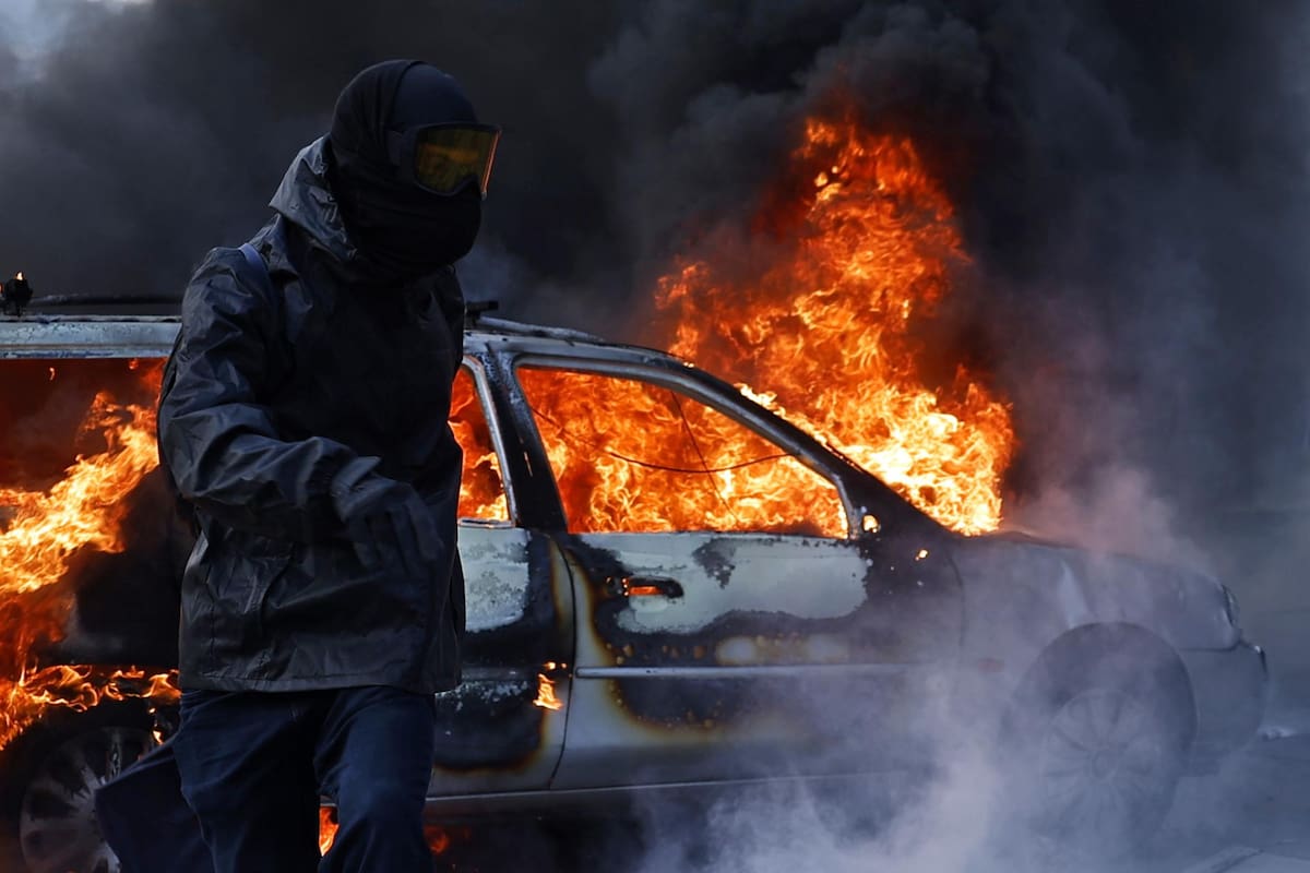 Incidentes en las calles de París.