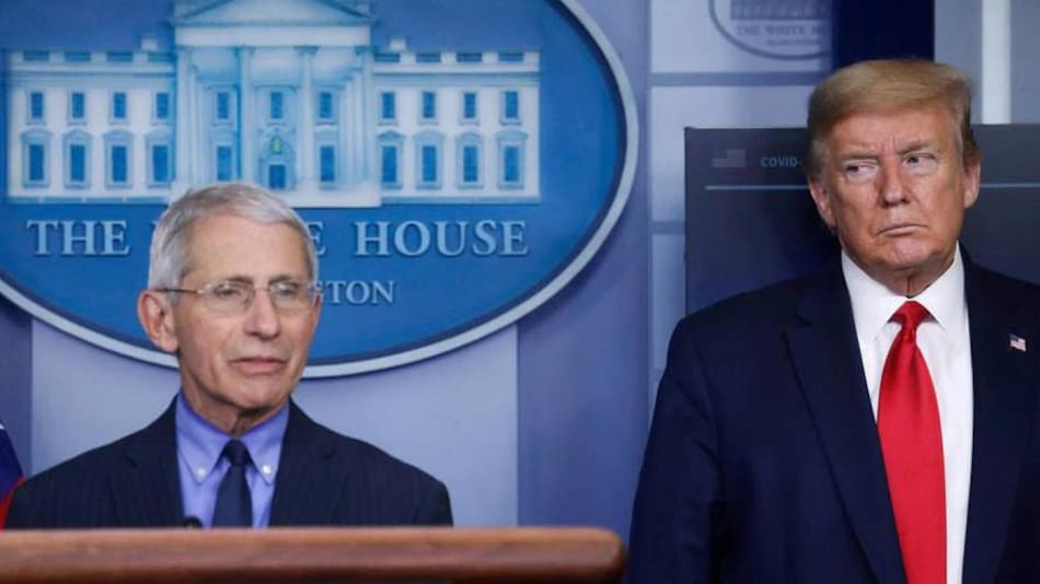 Asesor Anthony Fauci y Donald Trump, Casa Blanca, Reuters