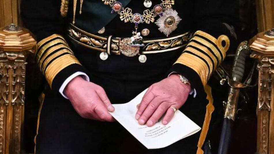 Las manos del rey Carlos III. Foto: GettyImages