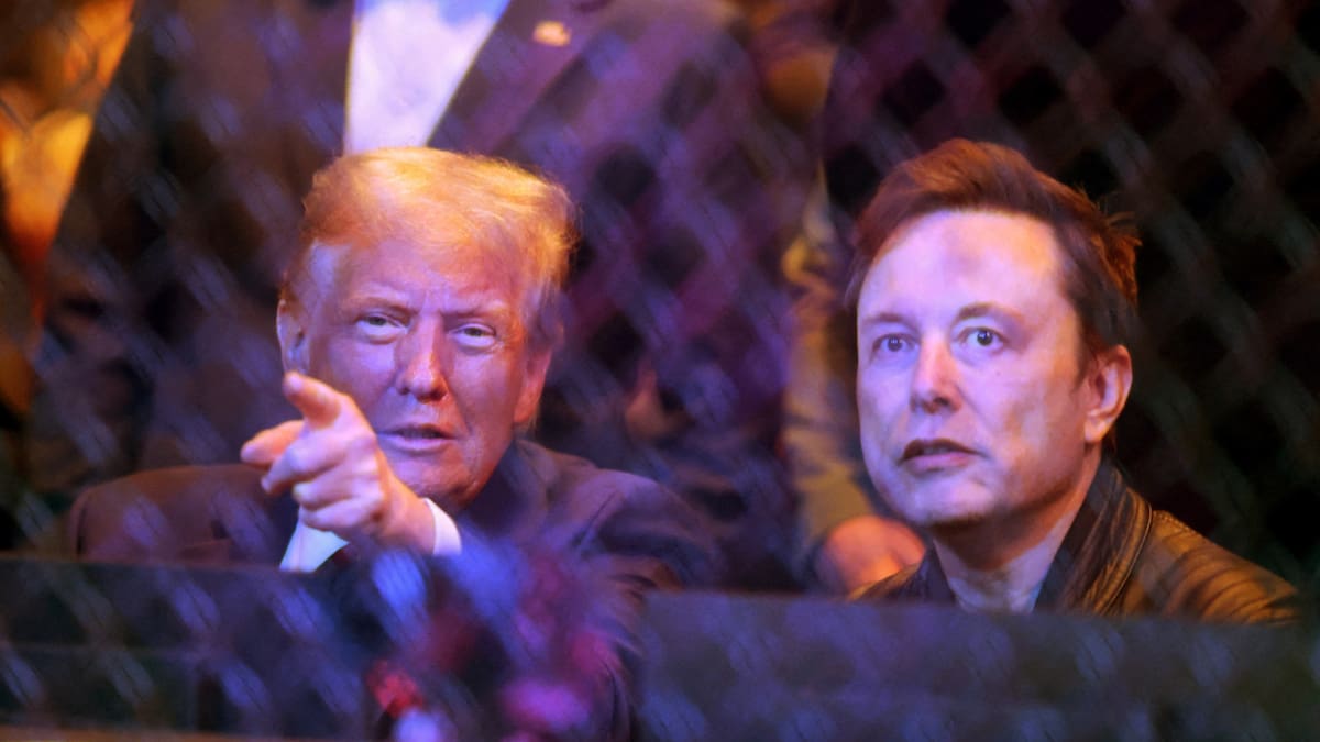 Donald Trump en el evento de la UFC. Foto: Reuters