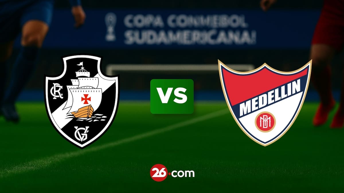 Vasco da Gama vs Independiente Medellín por la Copa Sudamericana 2026.