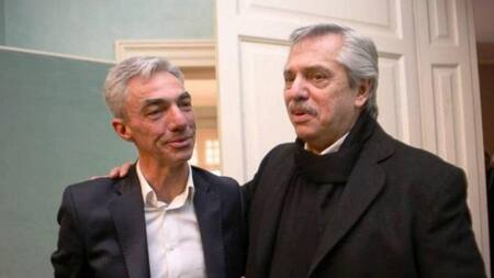 Alberto Fernández y Mario Meoni.