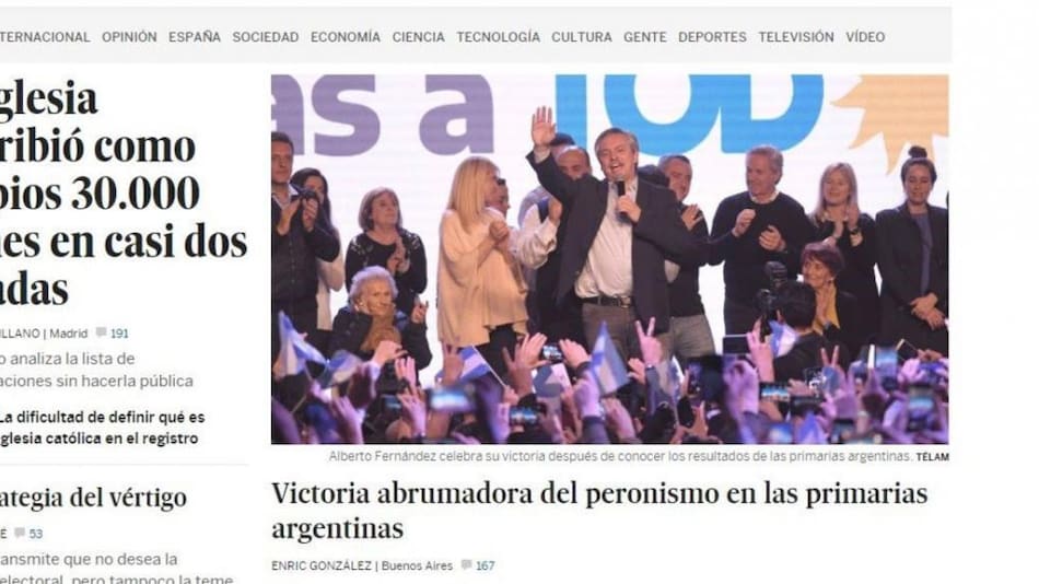 PASO 2019, medios internacionales