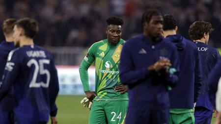 Onana vs Lyon, Europa League. Foto: Reuters