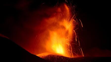 Volcán Etna. Foto: EFE.