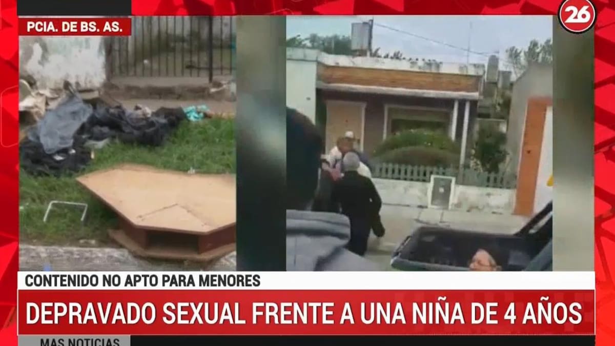 Vecinos intentaron linchar a un depravado sexual que se masturbaba frente a una niña