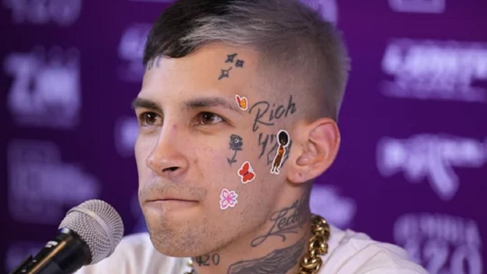 L-Gante, cantante de cumbia. Foto: NA.