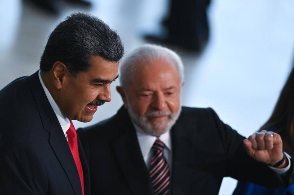 Lula da Silva y Nicolás Maduro en Brasil. Foto: EFE.