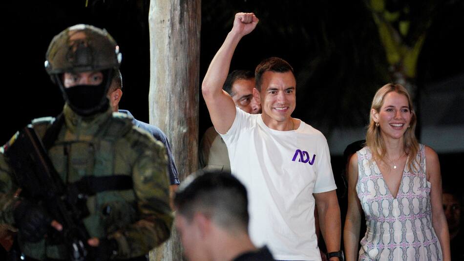 Triunfo electoral de Daniel Noboa en Ecuador. Foto: Reuters.