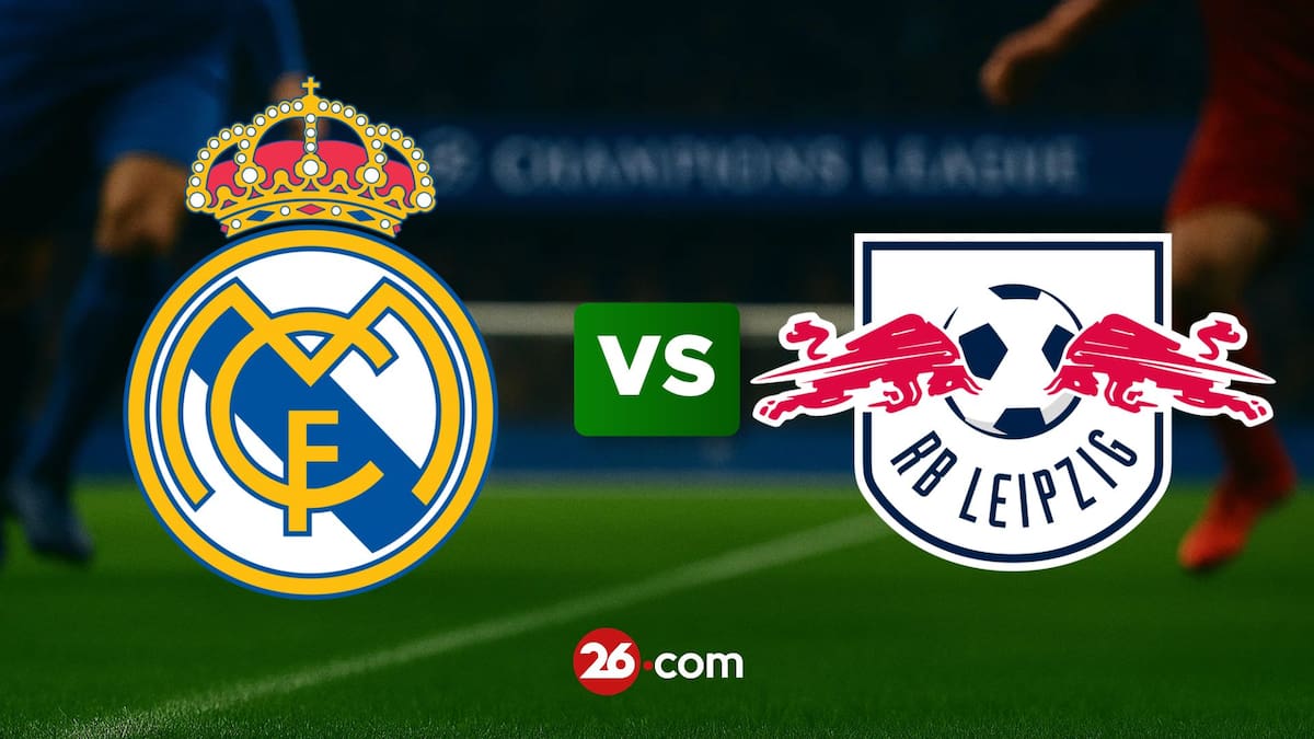 Escudos de Real Madrid vs RB Leipzig