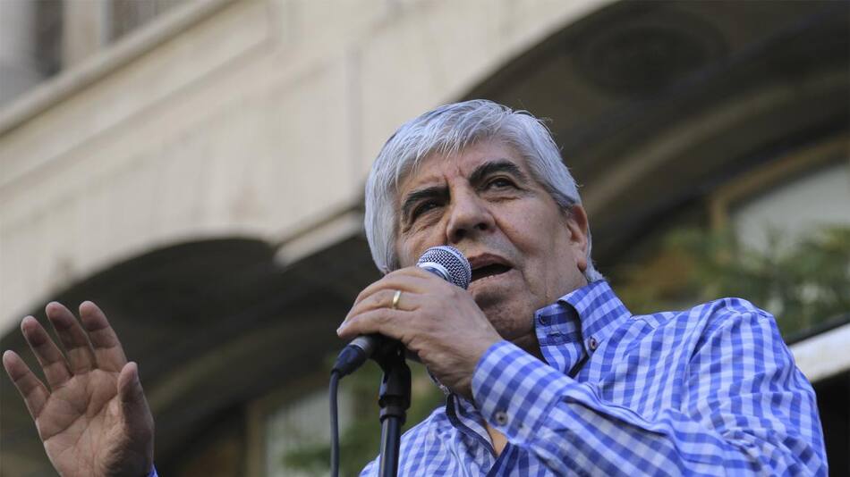 Movilización de Camioneros: habla Hugo Moyano, NA