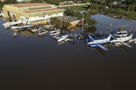 Inundaciones en Brasil. Foto: EFE.