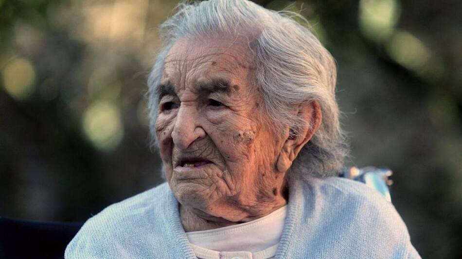 Casilda Benegas, la mujer más longeva de la Argentina. Foto: NA