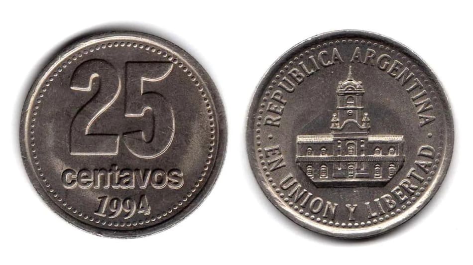 Coleccionistas pagan hasta $15.000 por un ejemplar de la moneda de 25 centavos. Foto: BCRA