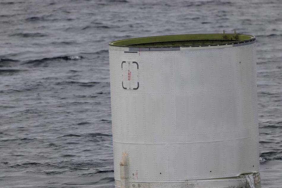 El cohete fue hallado en el mar por Corea del Sur. Foto: Reuters.