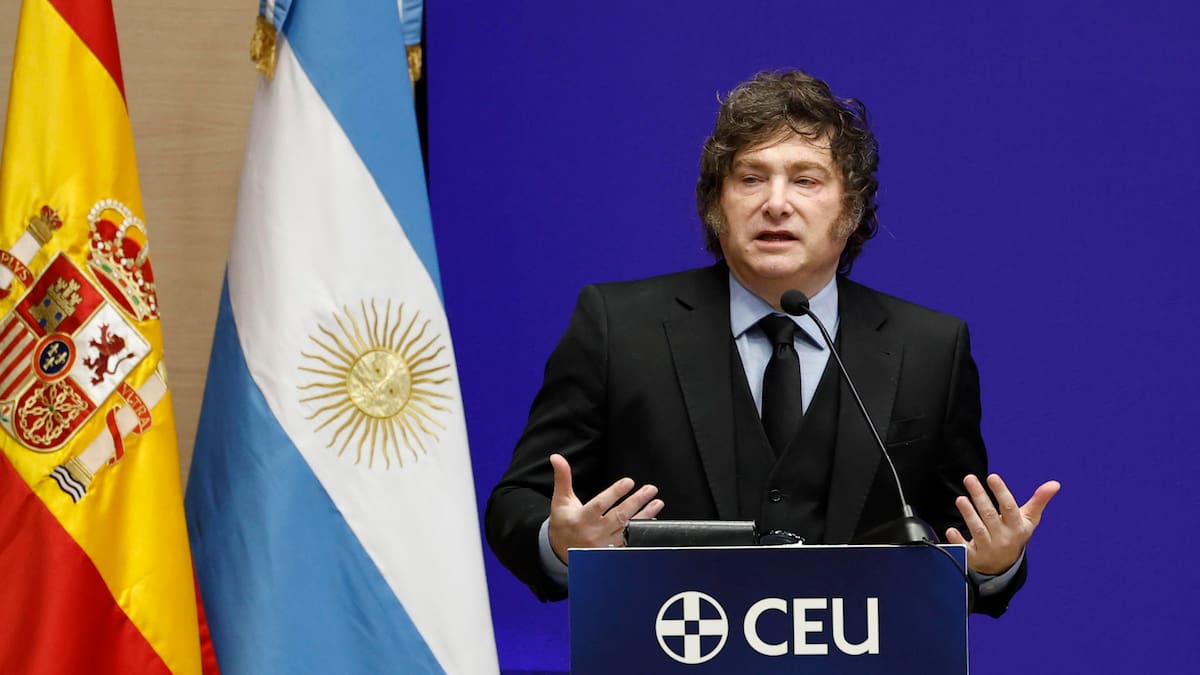 Javier Milei en España: apuntó contra Pedro Sánchez por los casos de corrupción y ratificó su apoyo a Israel