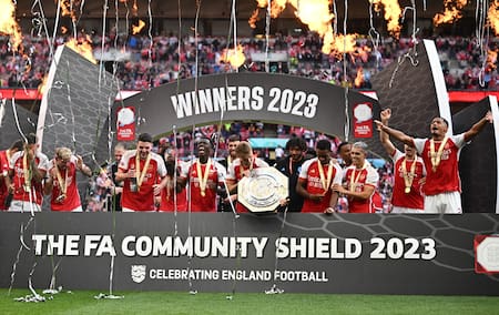 Arsenal campeón de la Community Shield 2023. Foto: Reuters.