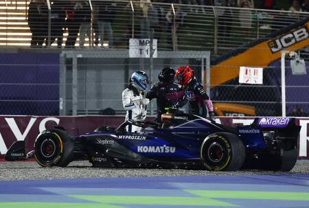 Accidente de Franco Colapinto en el GP de Qatar. Foto: Reuters.