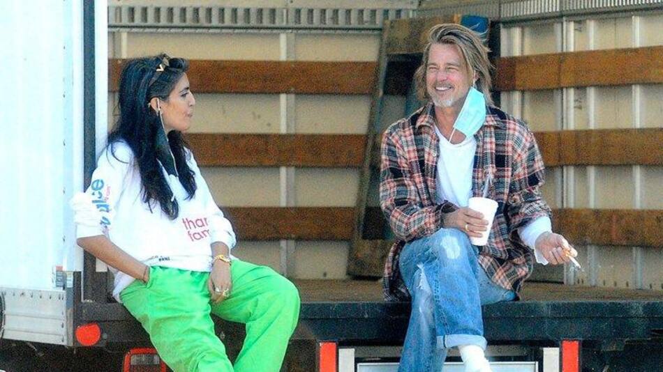 Brad Pitt repartió comida a los más necesitas