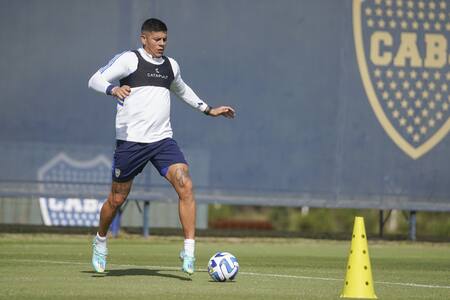 Marcos Rojo en Boca. Foto: NA.