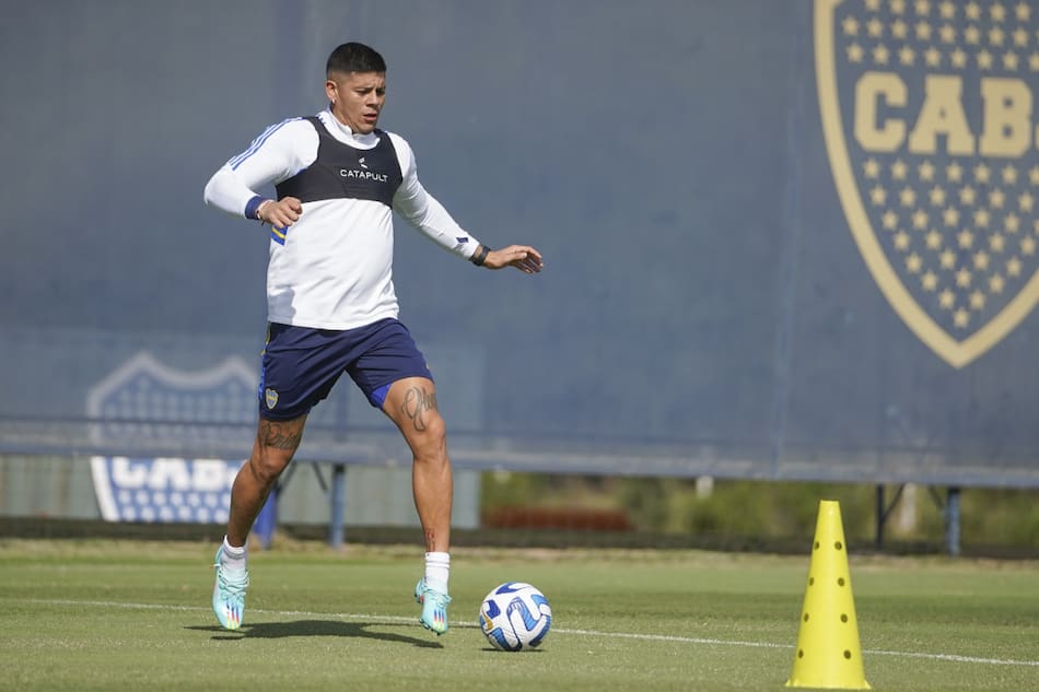 Marcos Rojo en Boca. Foto: NA.