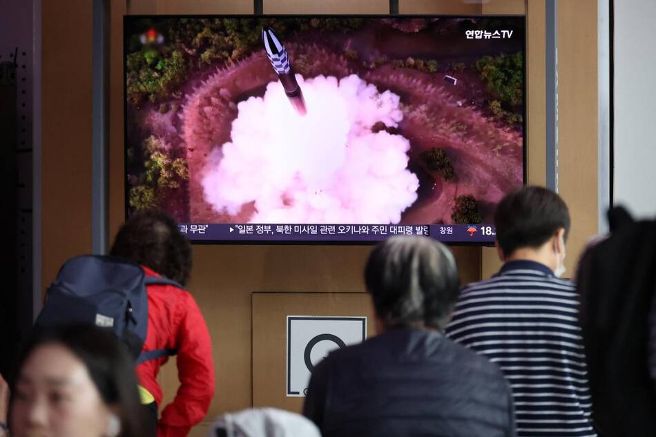 Lanzamiento del cohete en Corea del Norte. Foto: Reuters.
