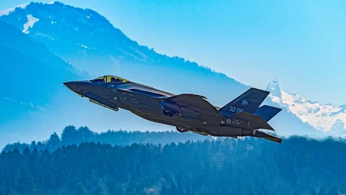 El caza F-35A que adquiere el Reino Unido.