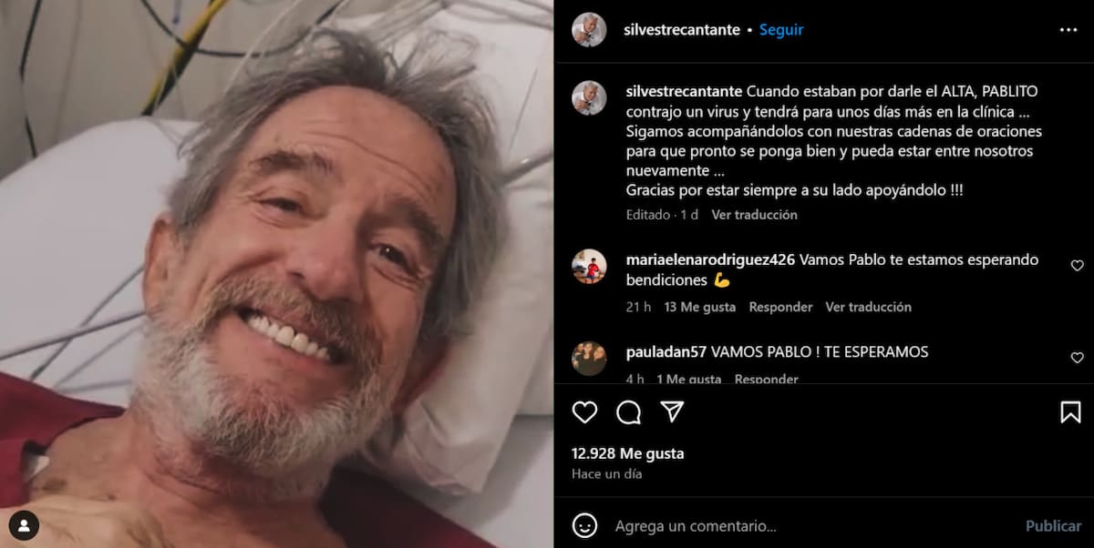 Información sobre la salud de Pablo Alarcón. Foto: Instagram.