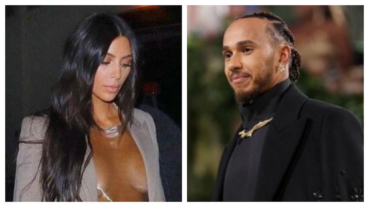 Kim Kardashian y Lewis Hamilton protagonizaron un encuentro privado.