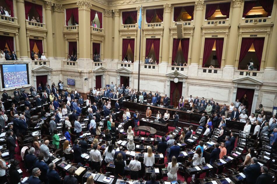 Debate de la Ley Ómnibus en Diputados. Foto: NA.